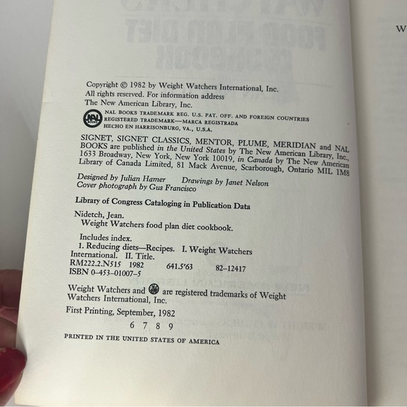 Lot of 2 VTG 1980’s Weight Watcher Cookbooks J. Nidetch - Picture 7 of 16